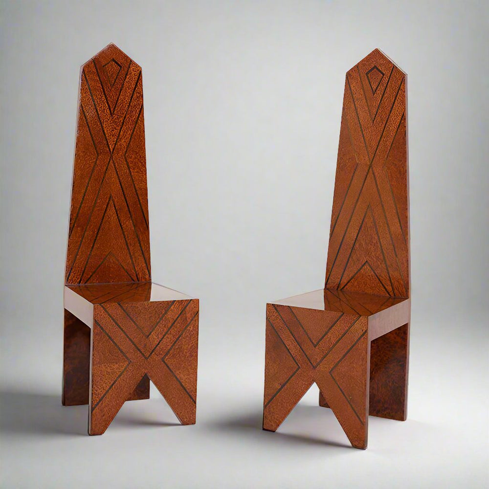 Pair of " Throne Chairs "