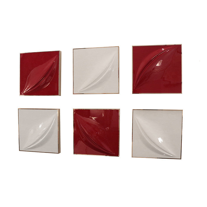 Set of Six Modernist Wall Reliefs